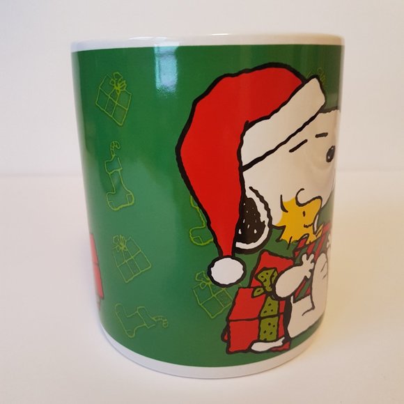 Oversize Peanuts Christmas Mug Snoopy Woodstock Jumbo Size 24 oz Mug Teacup - Picture 12 of 15